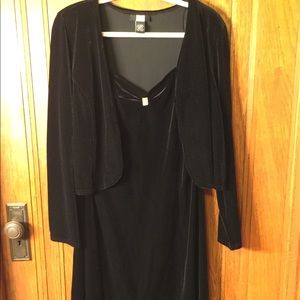 Studio 1940 velvet thin straps dress